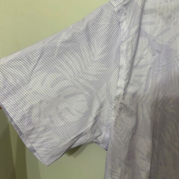 NWT Pronto Uomo Purple Floral Pinstripe Modern Fit‎ Button Up Shirt XXL - Picture 3 of 7